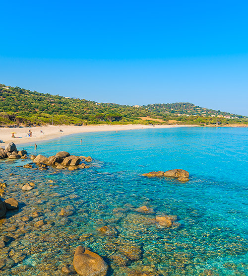 Campeggi sul mare della Corsica del Sud