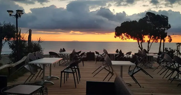 Ristorante sul mare Camping Corsica Natura