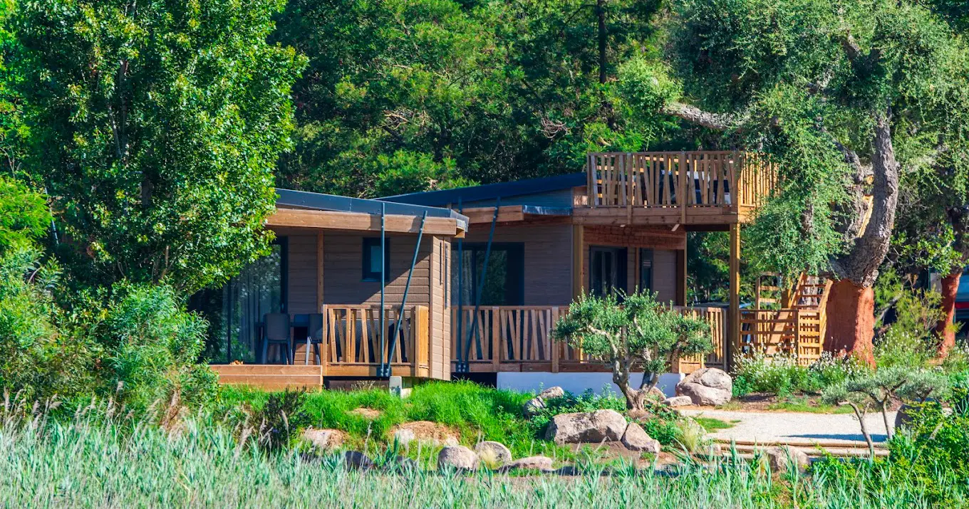 Übernachten Sie auf dem Campingplatz u pinellu in Zonza in der Nähe von Porto-Vecchio auf Korsika