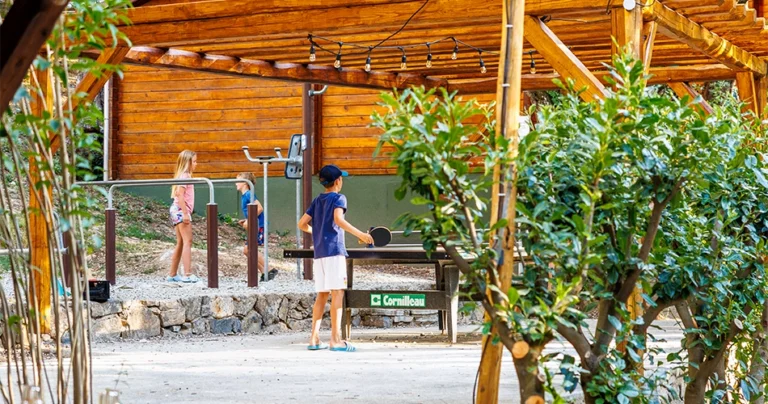 Spielplatz auf dem Campingplatz Alivi di a Restonica