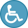 symbole-daccessibilite-et-dinclusion-pour-les-personnes-handicapees Symbole d'accessibilité représentant l'inclusion des personnes handicapées, avec anneau bleu, utilisé pour sensibiliser à l'importance de l'égalité d'accès.